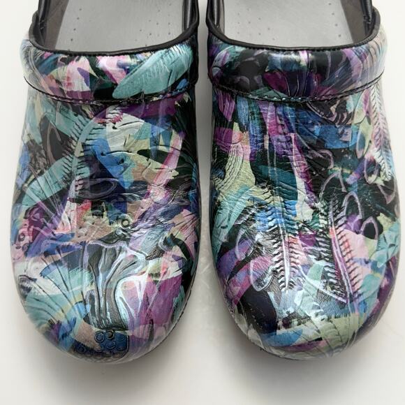 Dansko LT Pro Tooled Watercolor Clogs, Women's Size 38 / US Size 7.5 - 8 - Picture 9 of 12
